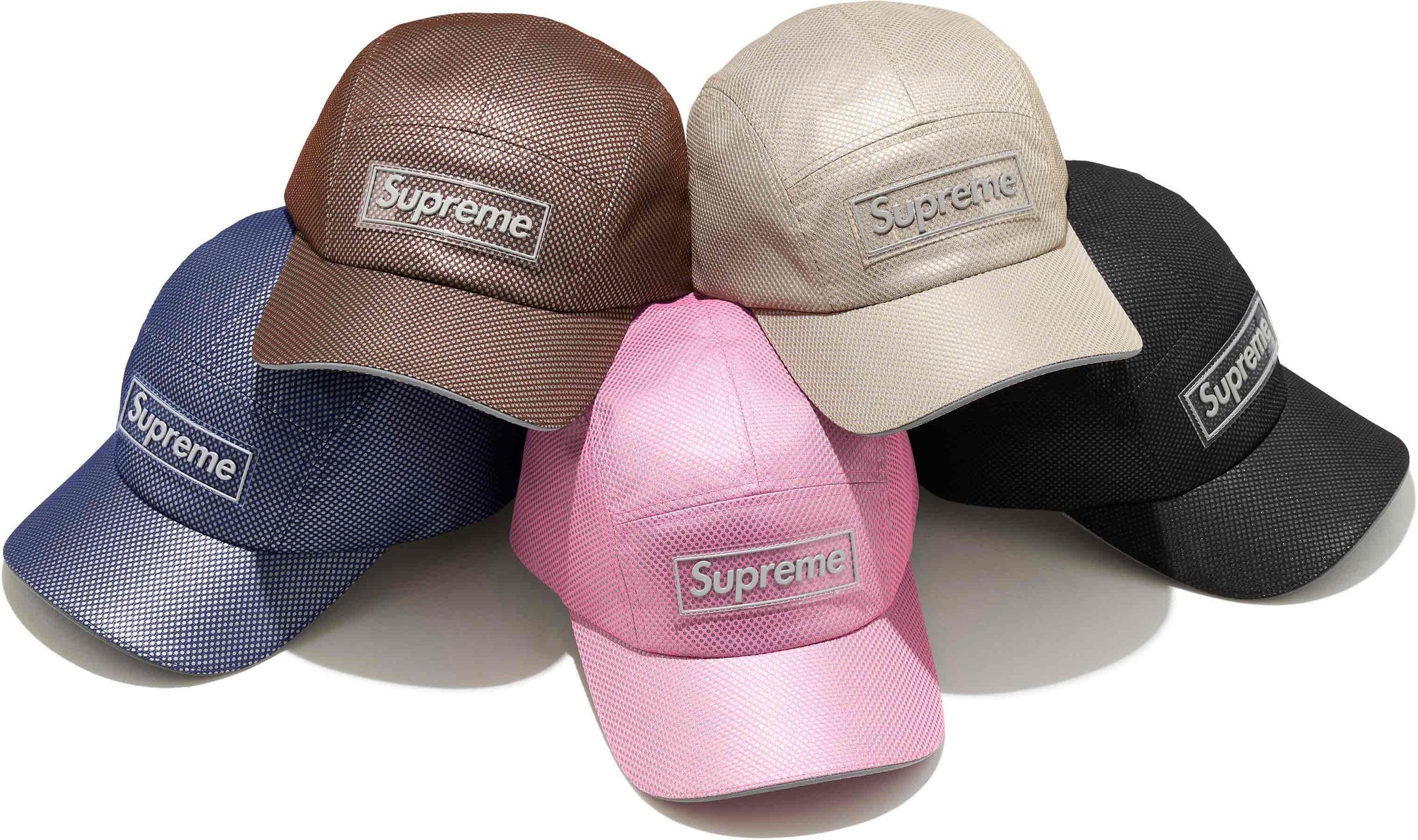 Metallic Mesh Camp Cap